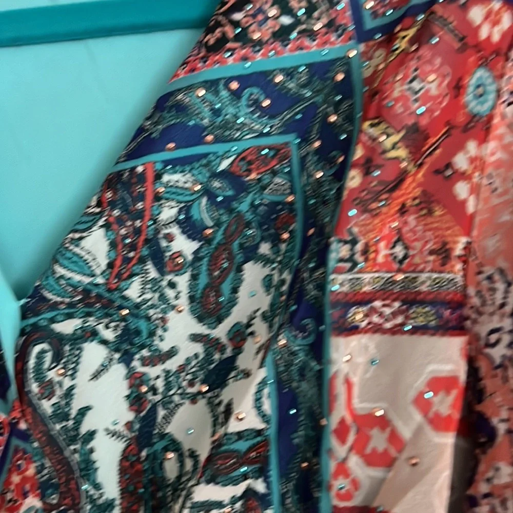 Chiffon Ruffle Multi Dress - Picture 2 of 7